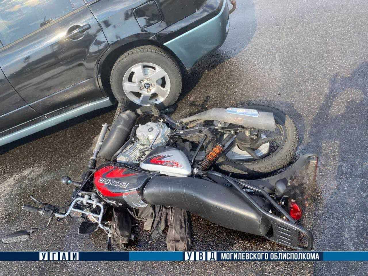 В Могилеве в ДТП травмирован мотоциклист