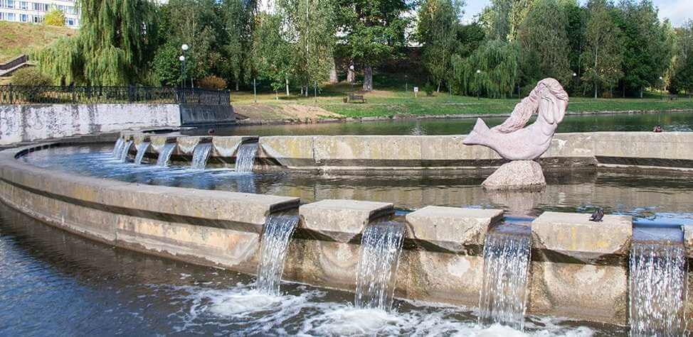 На Дубровенке в Могилеве вновь заработал водопад