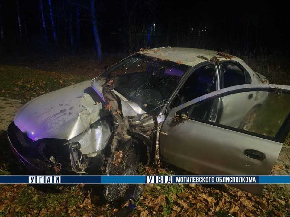 В Могилевском районе опрокинулась легковушка — пострадали два человека