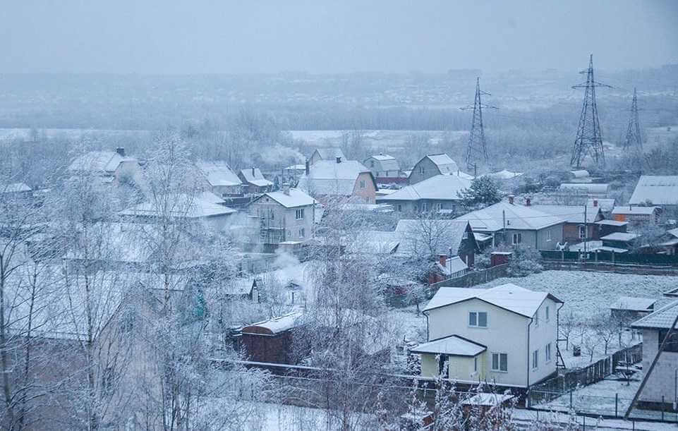 Пять фото первого снега в Могилеве