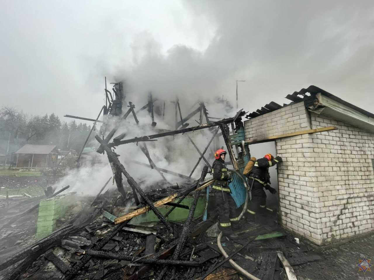 На пожаре в Могилевском районе погибла пенсионерка