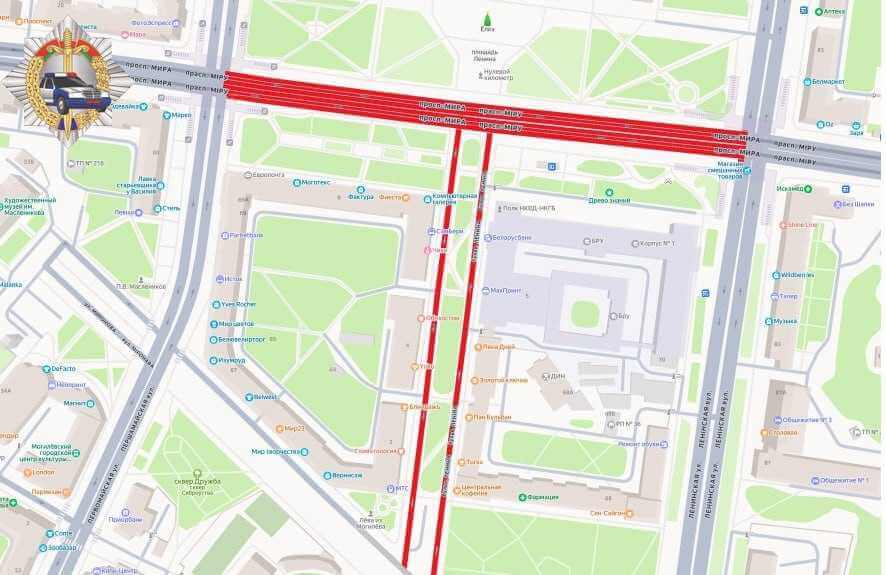 В Могилеве будет ограничено движение 15 декабря