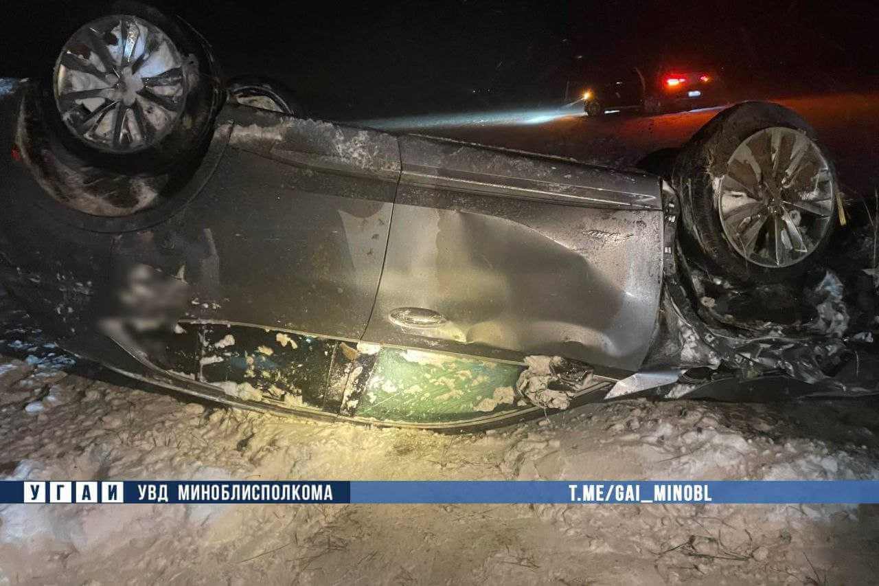 На трассе «Минск — Могилев» столкнулись сразу девять автомобилей