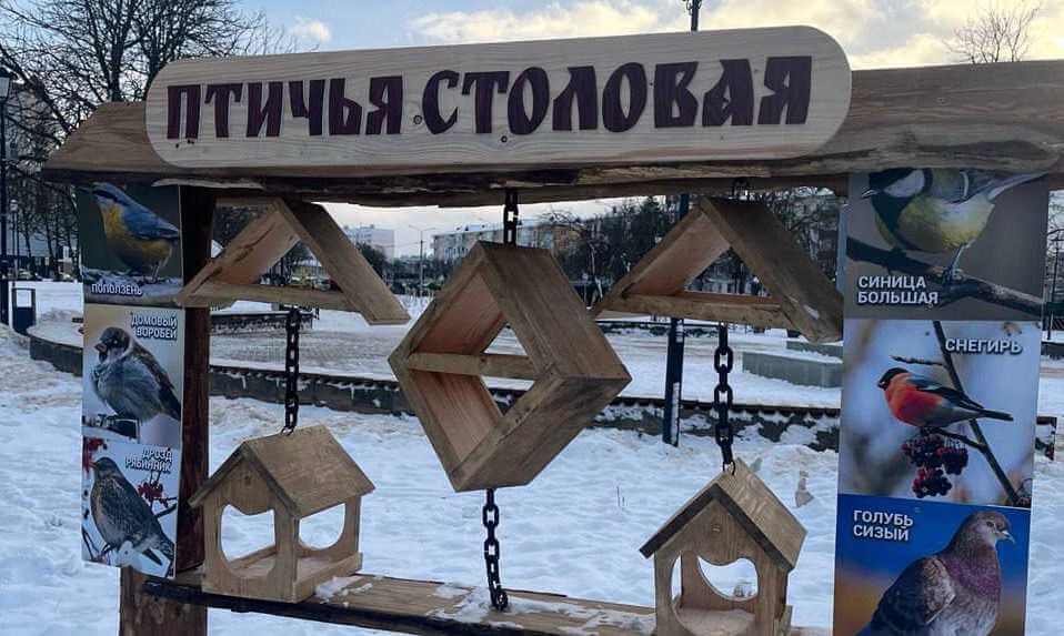 Птичья столовая появилась в Могилеве