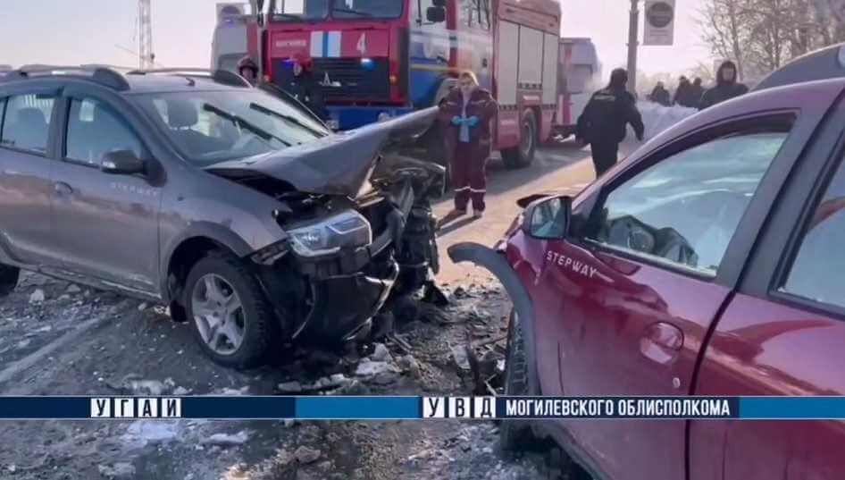 В Могилеве случилось массовое ДТП — пострадали три человека