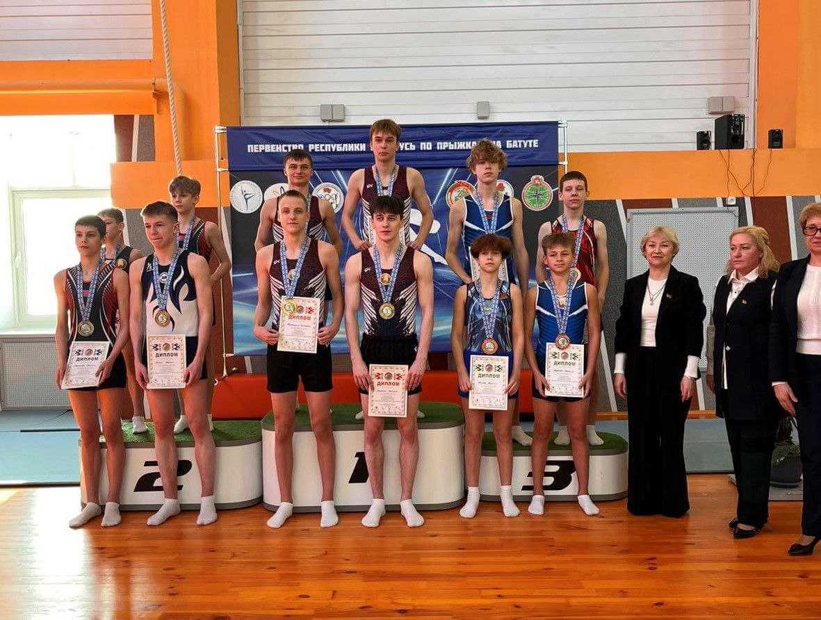Могилевские спортсмены завоевали награды на первенстве Беларуси по прыжкам на батуте
