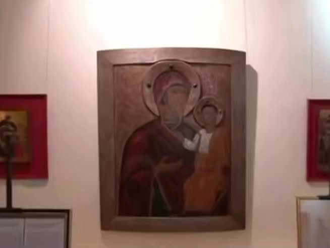 Икона XVII века вернулась в Могилёв после реставрации