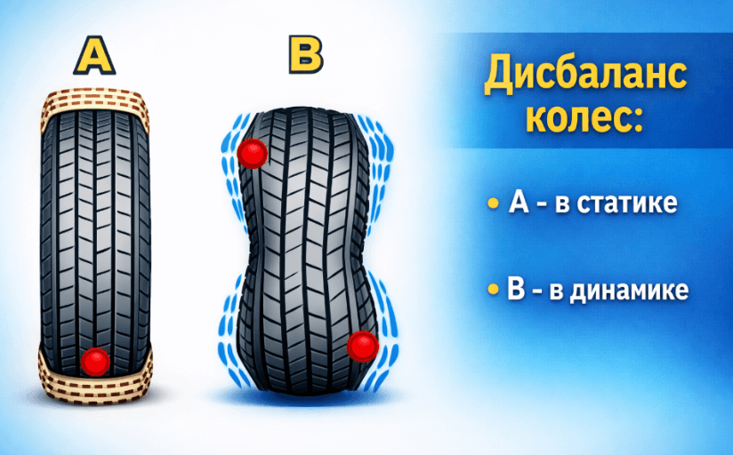 Дисбаланс колеса