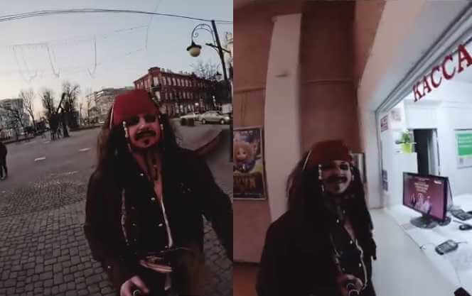 Вчера Могилёв посетил сам Джек Воробей