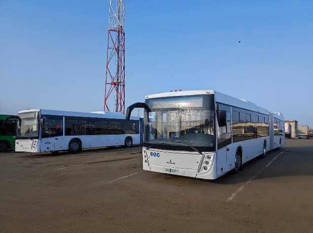 Три сверхбольших автобуса пополнили Могилевский Автобусный парк №1