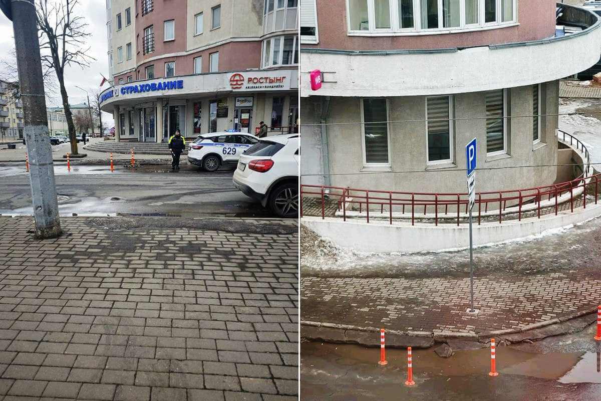 В Могилеве на Пожарном переулке узаконили парковку — раньше в этом месте с ней «боролись»