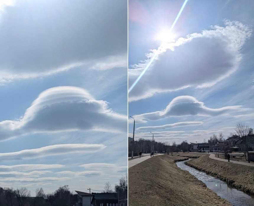 В Могилеве замечена лентикулярная облачность