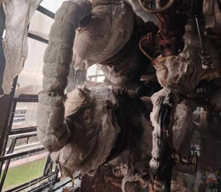 В химическом цеху «Могилевхимволокно» произошел пожар