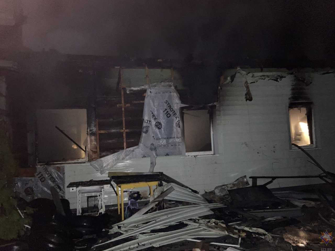 Ночью на Могилевщине жилой дом превратился в пепел