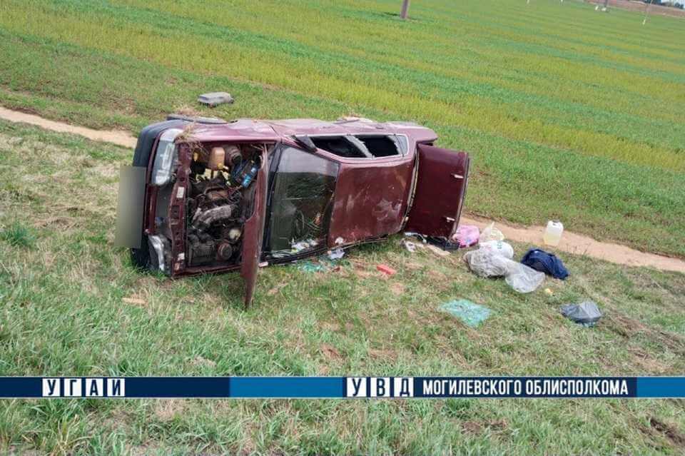 В Могилевском районе в ДТП пострадала семья с детьми