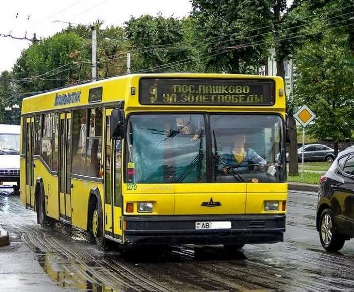 Расписание маршрута №9 в Могилеве изменится только на один день