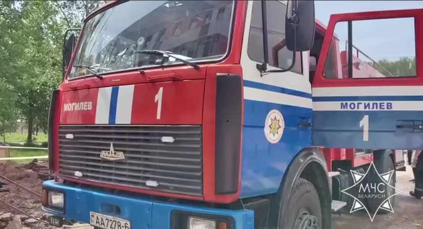Пожар произошел в реконструируемом здании учреждения здравоохранения в Могилеве