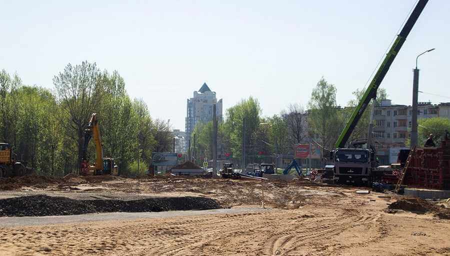 В Могилеве строительство внутригородской кольцевой добралось до университета Кулешова