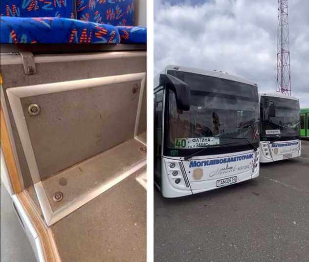 В Могилевском автопарке отреагировали на дыру в полу салона